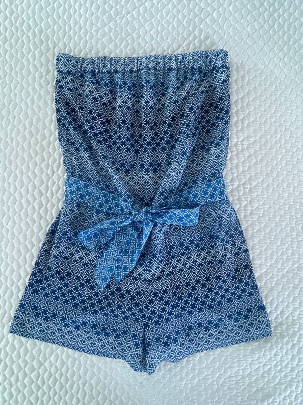 Diane von Furstenberg DVF Miranda Strapless Silk Romper – Size 4